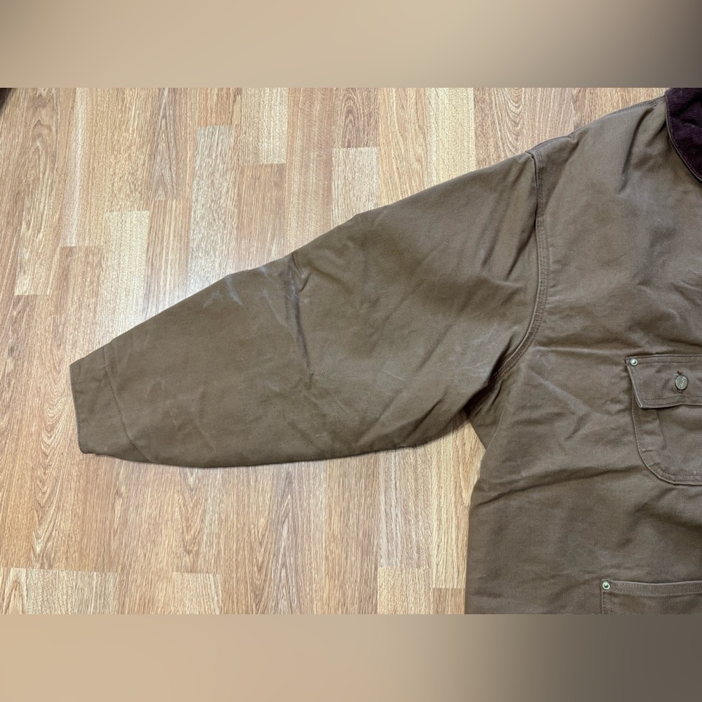 Vintage Carhartt Jacket Duck Canvas Quilt Lined Barn Chore Coat Size 54 Regular - Picture 7 of 15